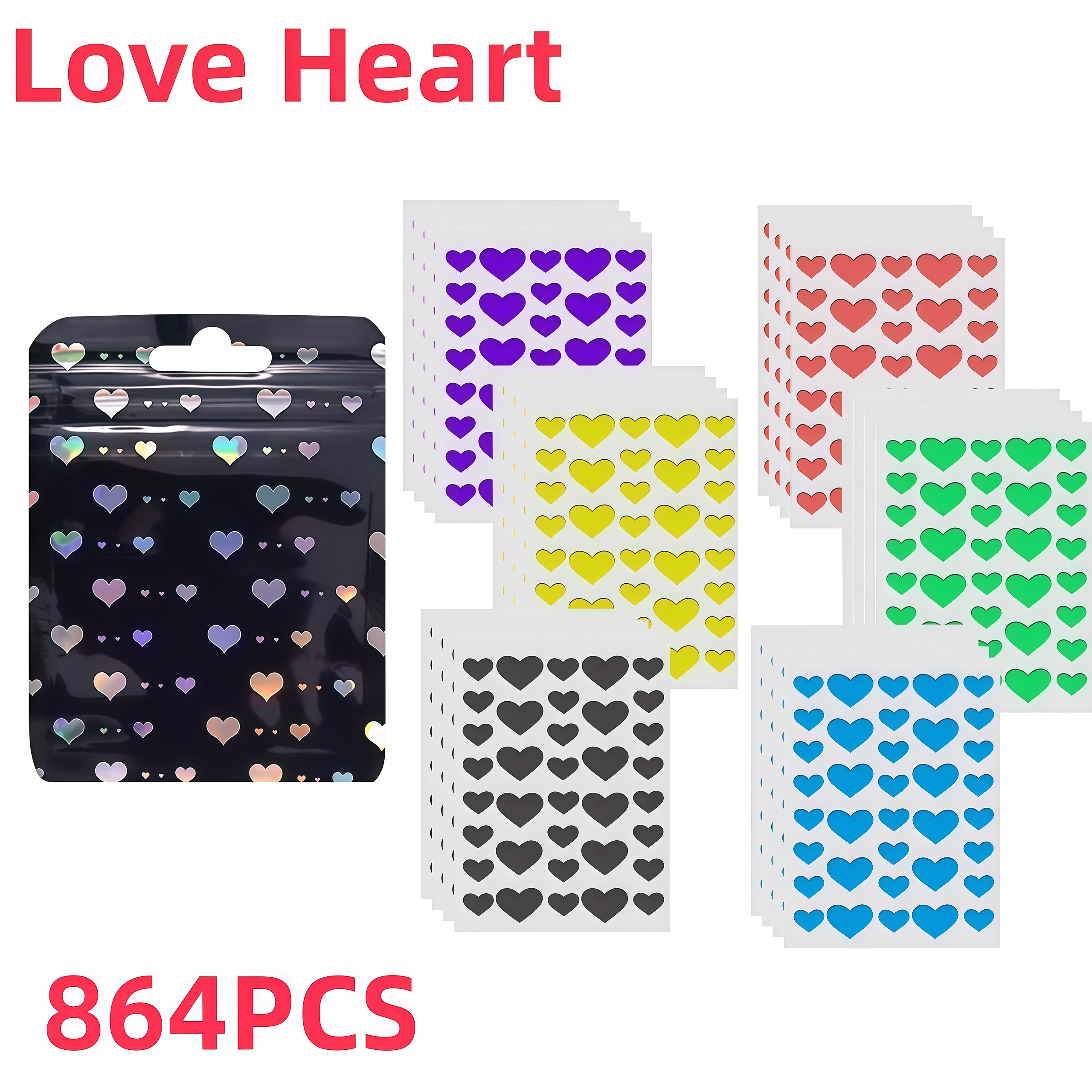 864PCS Cute Heart Shape Pimple - Skincare You review and price