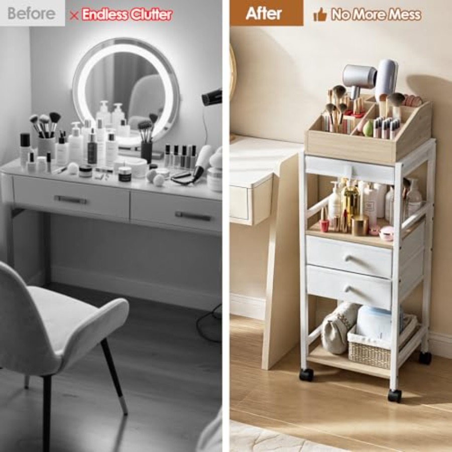Makeup Organizer Cart Floor Sk - Skincare You review and price