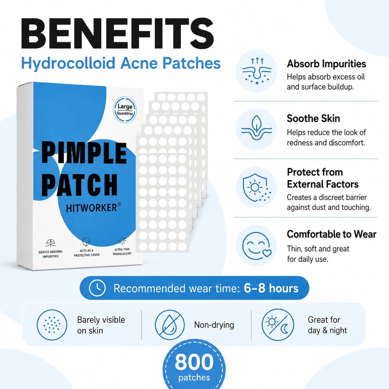 800Pcs Hydrocolloid Acne Pimpl - Skincare You review and price