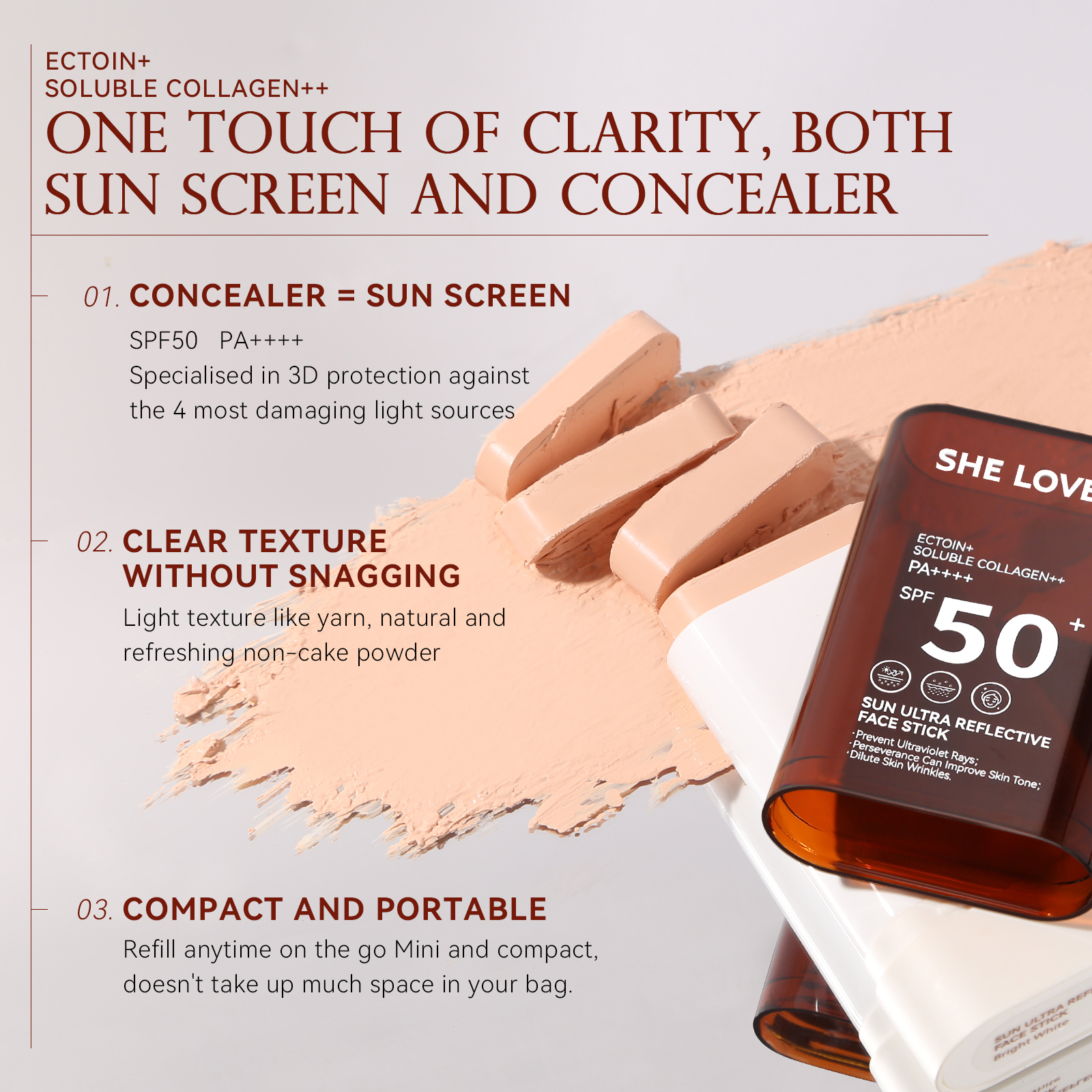 3-in-1 Foundation Concealer Su - Spf 50 Sunscreen review and price